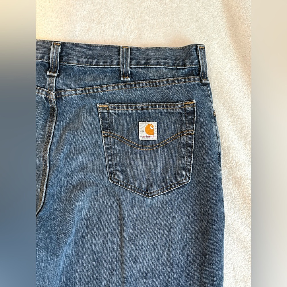 Carhartt Men’s Relaxed Fit Straight Leg 5 Pocket Jeans Size 40 x 30 - Picture 4 of 5